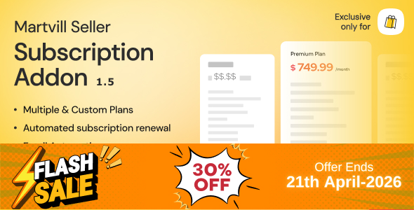 Martvill - Seller Subscription Add-on