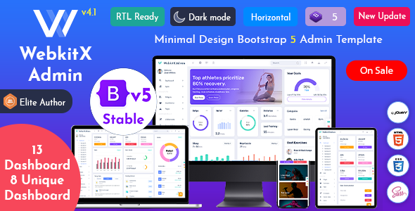 WebkitX Admin - Bootstrap 5 Admin Dashboard Template & User Interface