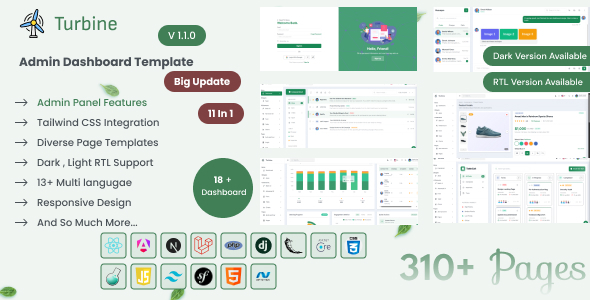 Turbine - Admin Dashboard Template