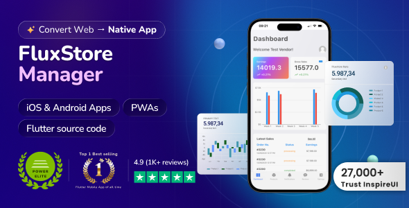 FluxStore Manager - Vendor and Admin Flutter App for Woocommerce
