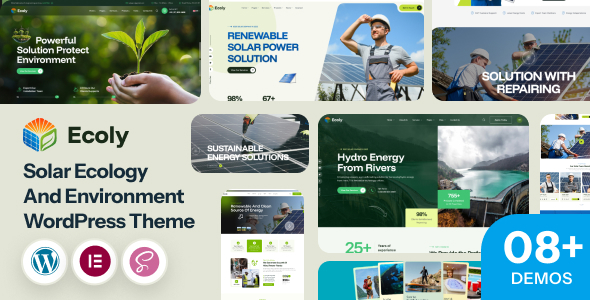 Ecoly - Solar Ecology & Environment WordPress Theme