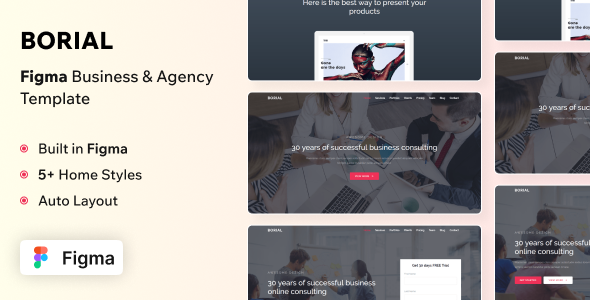 Borial - Figma Business & Agency Template