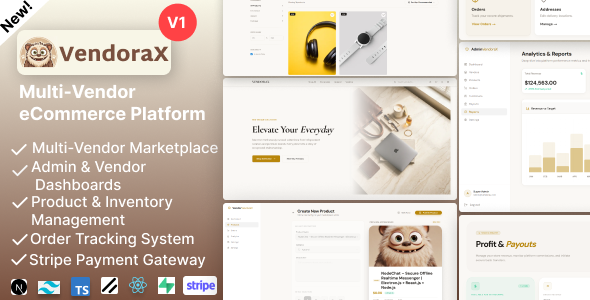 VendoraX – Multi-Vendor E-commerce Platform With Admin Dashboard (Next.js + PostgreSQL)