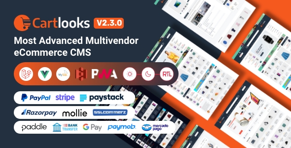 CartLooks | Laravel & VueJS Powered Multivendor Ecommerce CMS with PWA