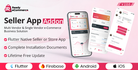 Ready eCommerce - E-Commerce Seller App | Store App | Provider App | Vendor App Addon