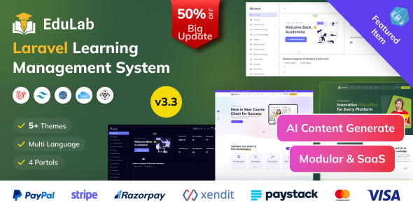 Edulab LMS - Laravel Learning Management System with Tailwind CSS