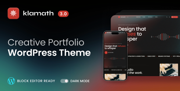 Klamath - Creative Portfolio WordPress Theme