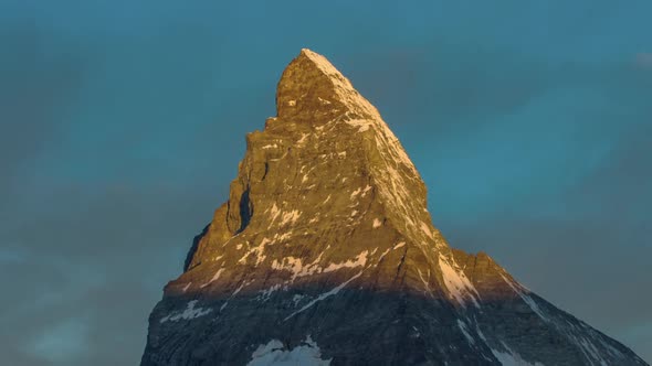 matterhorn alps switzerland mountains snow peaks ski timelapse sunrise dawn