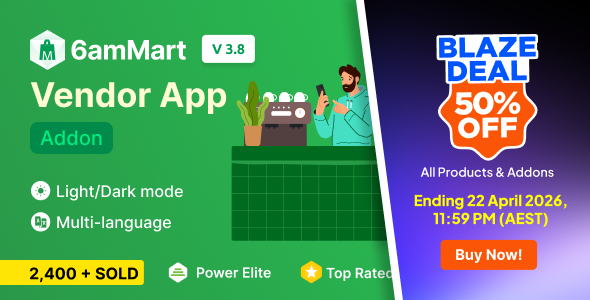 6amMart - Vendor App