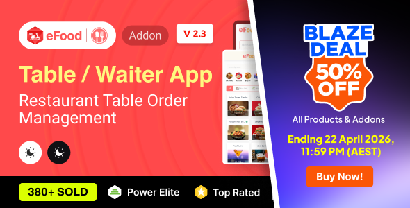eFood - Table/Waiter App