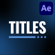 Modern Titles - VideoHive Item for Sale