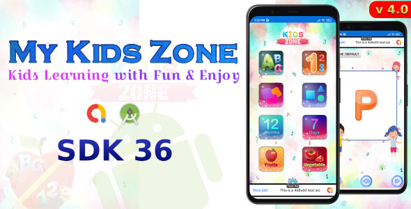 My Kids Zone - Kids Pre-school Learning ABC App(Android 16 Supported)