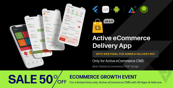 Active eCommerce Delivery Boy Flutter App