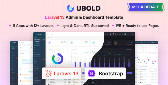 UBold - Laravel 13 Admin & Dashboard Template