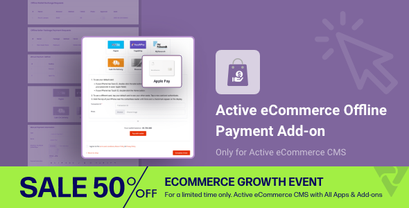 Active eCommerce Offline Payment Add-on
