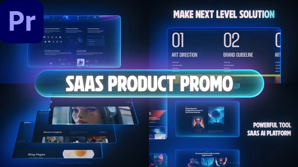SaaS Product Promo MOGRT - Ai Website Intro