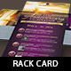 Church Anniversary Events Rack Card Template