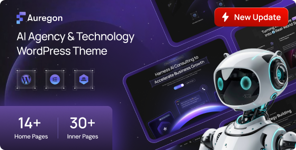 Auregon - AI Agency & Technology WordPress Theme