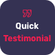 Quick Testimonial For WordPress - CodeCanyon Item for Sale