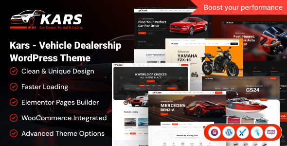 Kars - Vehicle Dealership WordPress Theme