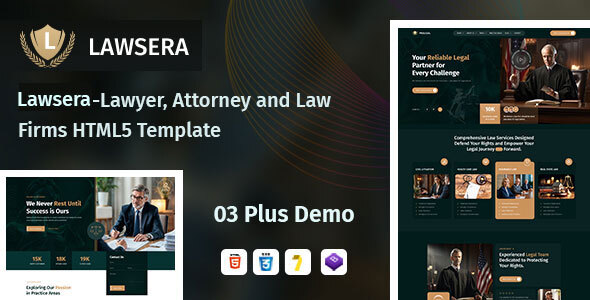 Lawsera – Lawyer, Attorney & Law Firm HTML5 Template