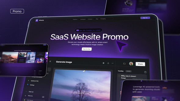 SaaS Website Promo