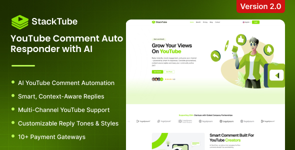 StackTube - YouTube Comment Auto-Responder with AI
