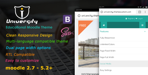 University - Responsive Moodle Theme