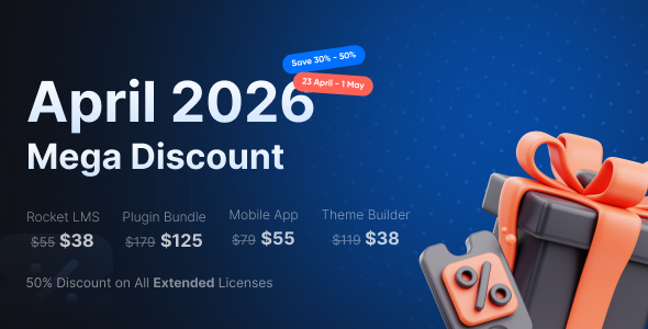 Rocket LMS Theme and Landing Page Builder