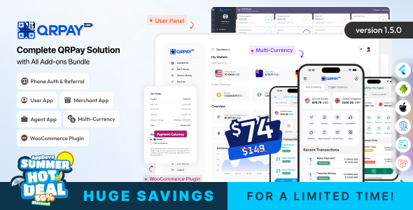 QRPay Pro - Complete QRPay Solution with All Add-ons Bundle