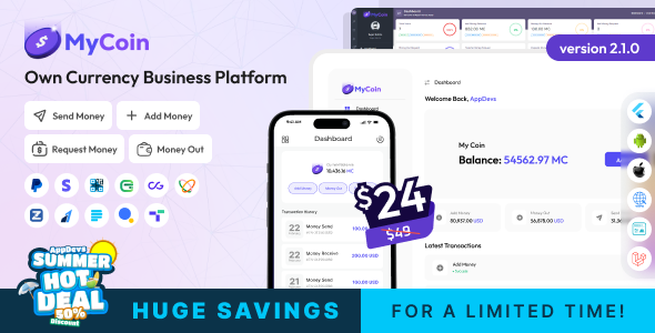 MyCoin - Own Currency Business Platform Full Solution