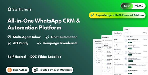 Swiftchats - SaaS enabled Whatsapp marketing tool with chat bots.