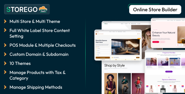 StoreGo SaaS - Online Store Builder
