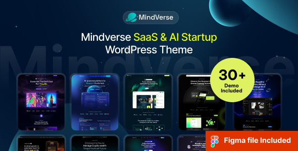 Mindverse - SaaS & AI Startup WordPress Theme