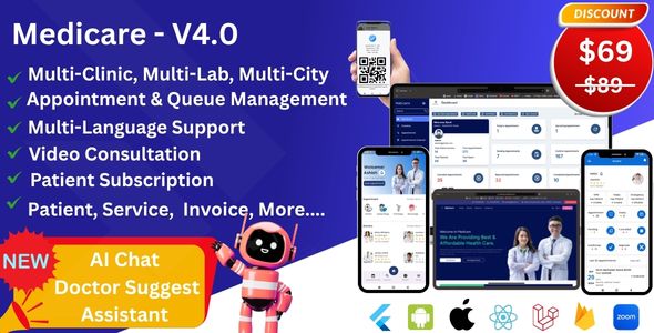 Hospital & Clinic Management System with AI Chat Doctor Recommendation & Appointment Booking
