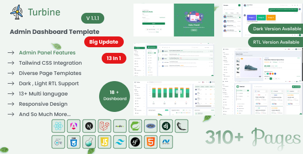 Turbine - Admin Dashboard Template