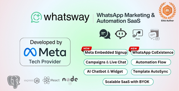 Whatsway | WhatsApp Marketing & Automation SaaS Platform with Bots, Chats, Bulk Sender & AI