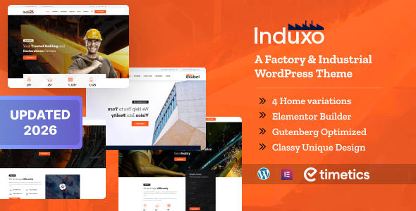 Induxo - Factory & Industry WordPress Theme