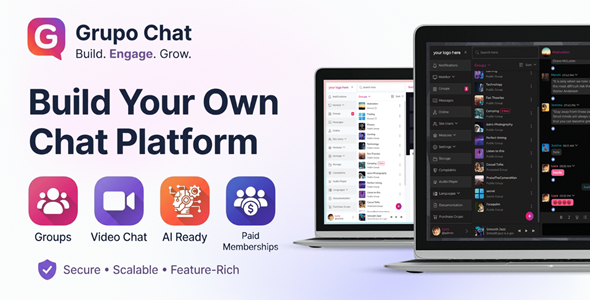 Grupo Chat – AI-Powered PHP Chat Script with Video & Audio Calls