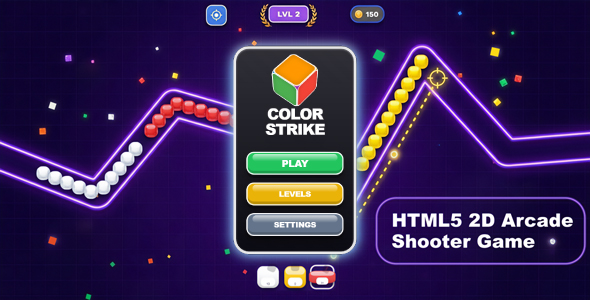Color Strike HTML5 Arcade Shooter Game