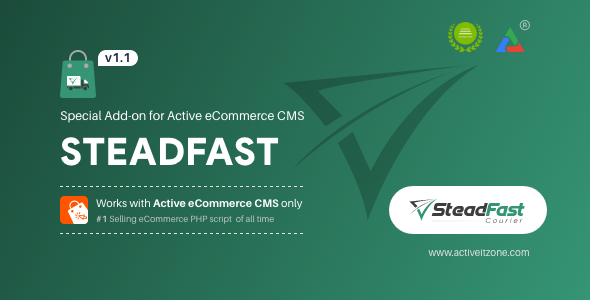 Active eCommerce CMS | SteadFast Courier Add-on