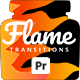 Cartoony Flame Transitions for Premiere Pro | Fire Overlay MOGRT Pack - VideoHive Item for Sale