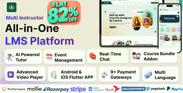 EduEx - The Ultimate Learning Management System (LMS) with Flutter Mobile App