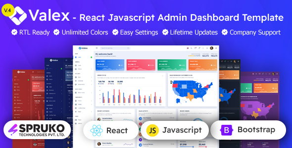 Valex – React JS Admin Dashboard Template