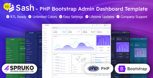 Sash – PHP Admin & Dashboard Template