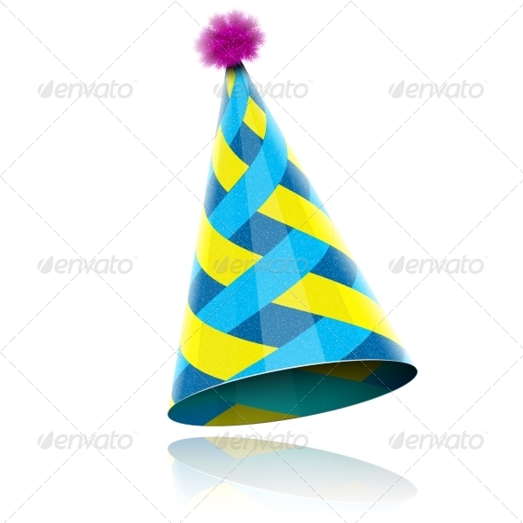 Glossy Cone-like Hat For Event Celebration.