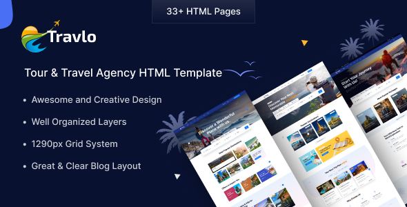 Travlo - Tour & Travel Agency HTML Template