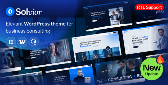 Solvior - Business Consulting WordPress Theme.