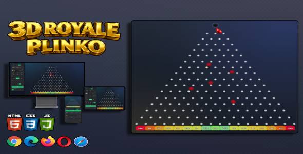 3D Royale Plinko - HTML5 Casino Game