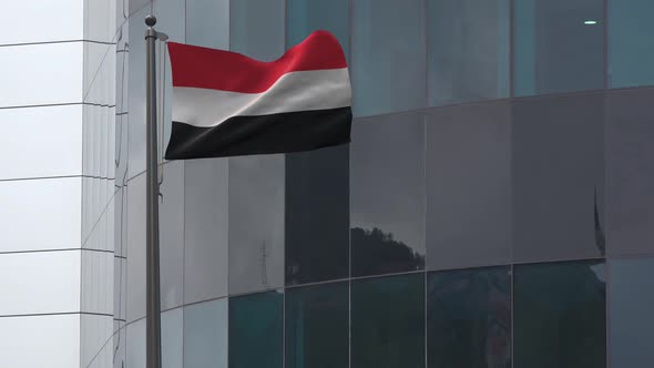Yemen Flag Background 4K